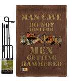 Man Cave Men Getting Hammered - Expression Inspirational Vertical Impressions Decorative Flags HG115121 Made In USA