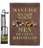 Man Cave Men Getting Hammered - Expression Inspirational Vertical Impressions Decorative Flags HG115121 Made In USA