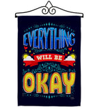 Everything Will Be Okay - Expression Inspirational Vertical Impressions Decorative Flags HG115159 Made In USA
