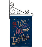 We Are All Together - Expression Inspirational Vertical Impressions Decorative Flags HG115162 Made In USA