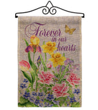 Forever In Our Heart - Expression Inspirational Vertical Impressions Decorative Flags HG115165 Made In USA