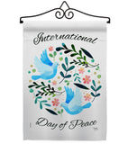 International Peace Day - Expression Inspirational Vertical Impressions Decorative Flags HG115204 Made In USA