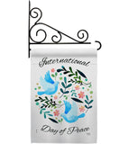 International Peace Day - Expression Inspirational Vertical Impressions Decorative Flags HG115204 Made In USA