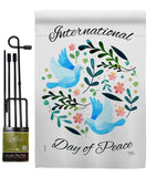International Peace Day - Expression Inspirational Vertical Impressions Decorative Flags HG115204 Made In USA