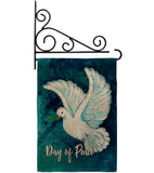 Together For Peace - Expression Inspirational Vertical Impressions Decorative Flags HG115206 Made In USA