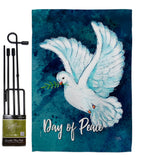 Together For Peace - Expression Inspirational Vertical Impressions Decorative Flags HG115206 Made In USA