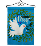 Peace Day - Expression Inspirational Vertical Impressions Decorative Flags HG115220 Made In USA