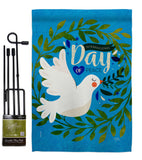 Peace Day - Expression Inspirational Vertical Impressions Decorative Flags HG115220 Made In USA