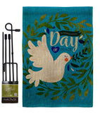 Peace Day - Expression Inspirational Vertical Impressions Decorative Flags HG115220 Made In USA