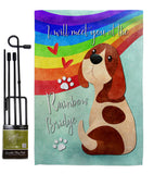 Rainbow Bridge - Expression Inspirational Vertical Impressions Decorative Flags HG115263 Made In USA