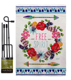 Free Spirit - Expression Inspirational Vertical Impressions Decorative Flags HG137006 Made In USA