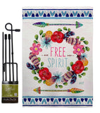 Free Spirit - Expression Inspirational Vertical Impressions Decorative Flags HG137006 Made In USA