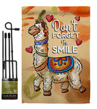 Don't Forget to Smile - Expression Inspirational Vertical Impressions Decorative Flags HG137092 Made In USA