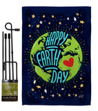 Happy Earth Day - Expression Inspirational Vertical Impressions Decorative Flags HG137176 Made In USA