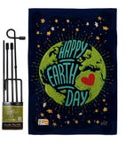 Happy Earth Day - Expression Inspirational Vertical Impressions Decorative Flags HG137176 Made In USA