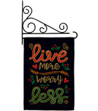 Worry Less - Expression Inspirational Vertical Impressions Decorative Flags HG137184 Made In USA