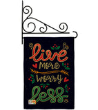 Worry Less - Expression Inspirational Vertical Impressions Decorative Flags HG137184 Made In USA