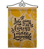 Life Gives Lemons - Expression Inspirational Vertical Impressions Decorative Flags HG137185 Made In USA