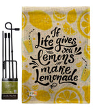 Life Gives Lemons - Expression Inspirational Vertical Impressions Decorative Flags HG137185 Made In USA