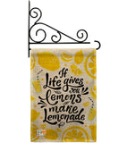 Life Gives Lemons - Expression Inspirational Vertical Impressions Decorative Flags HG137185 Made In USA