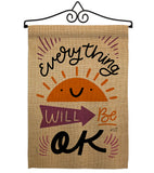 Everything Ok - Expression Inspirational Vertical Impressions Decorative Flags HG137188 Made In USA