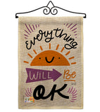 Everything Ok - Expression Inspirational Vertical Impressions Decorative Flags HG137188 Made In USA