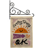 Everything Ok - Expression Inspirational Vertical Impressions Decorative Flags HG137188 Made In USA