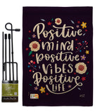 Positive Mind - Expression Inspirational Vertical Impressions Decorative Flags HG137204 Made In USA