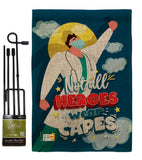 Not All Heroes - Expression Inspirational Vertical Impressions Decorative Flags HG137233 Made In USA