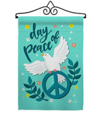 Day of Peace - Expression Inspirational Vertical Impressions Decorative Flags HG137349 Made In USA