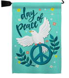 Day of Peace - Expression Inspirational Vertical Impressions Decorative Flags HG137349 Made In USA