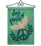 Day of Peace - Expression Inspirational Vertical Impressions Decorative Flags HG137349 Made In USA