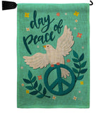 Day of Peace - Expression Inspirational Vertical Impressions Decorative Flags HG137349 Made In USA