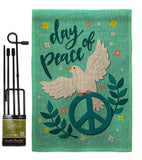 Day of Peace - Expression Inspirational Vertical Impressions Decorative Flags HG137349 Made In USA