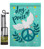 Day of Peace - Expression Inspirational Vertical Impressions Decorative Flags HG137349 Made In USA