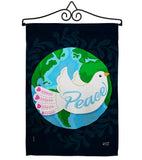 Peace - Expression Inspirational Vertical Impressions Decorative Flags HG137441 Made In USA