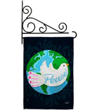 Peace - Expression Inspirational Vertical Impressions Decorative Flags HG137441 Made In USA