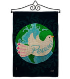 Peace - Expression Inspirational Vertical Impressions Decorative Flags HG137441 Made In USA