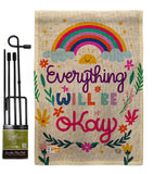 Everything Be Okay - Expression Inspirational Vertical Impressions Decorative Flags HG192199 Made In USA