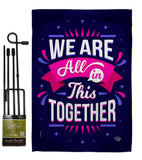 All In This - Expression Inspirational Vertical Impressions Decorative Flags HG192248 Made In USA