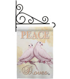 Doves - Expression Inspirational Vertical Impressions Decorative Flags HG192340 Made In USA