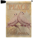 Doves - Expression Inspirational Vertical Impressions Decorative Flags HG192340 Made In USA