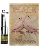 Doves - Expression Inspirational Vertical Impressions Decorative Flags HG192340 Made In USA