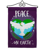 Peace on Earth - Expression Inspirational Vertical Impressions Decorative Flags HG192366 Made In USA