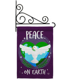 Peace on Earth - Expression Inspirational Vertical Impressions Decorative Flags HG192366 Made In USA