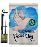 Peace Together - Expression Inspirational Vertical Impressions Decorative Flags HG192422 Made In USA