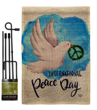 Peace Together - Expression Inspirational Vertical Impressions Decorative Flags HG192422 Made In USA