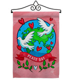 Peace On Earth - Expression Inspirational Vertical Impressions Decorative Flags HG192455 Made In USA