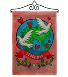 Peace On Earth - Expression Inspirational Vertical Impressions Decorative Flags HG192455 Made In USA