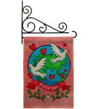 Peace On Earth - Expression Inspirational Vertical Impressions Decorative Flags HG192455 Made In USA